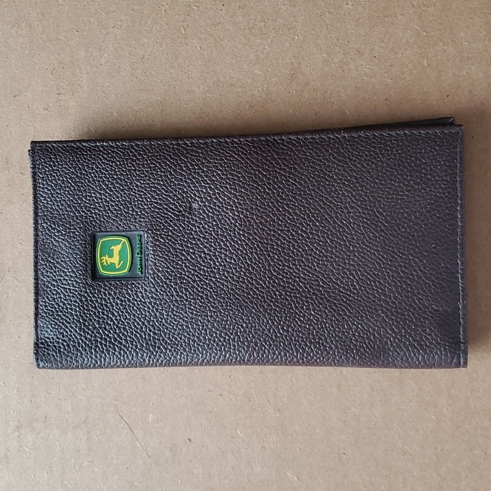 John Deere men's checkbook wallet